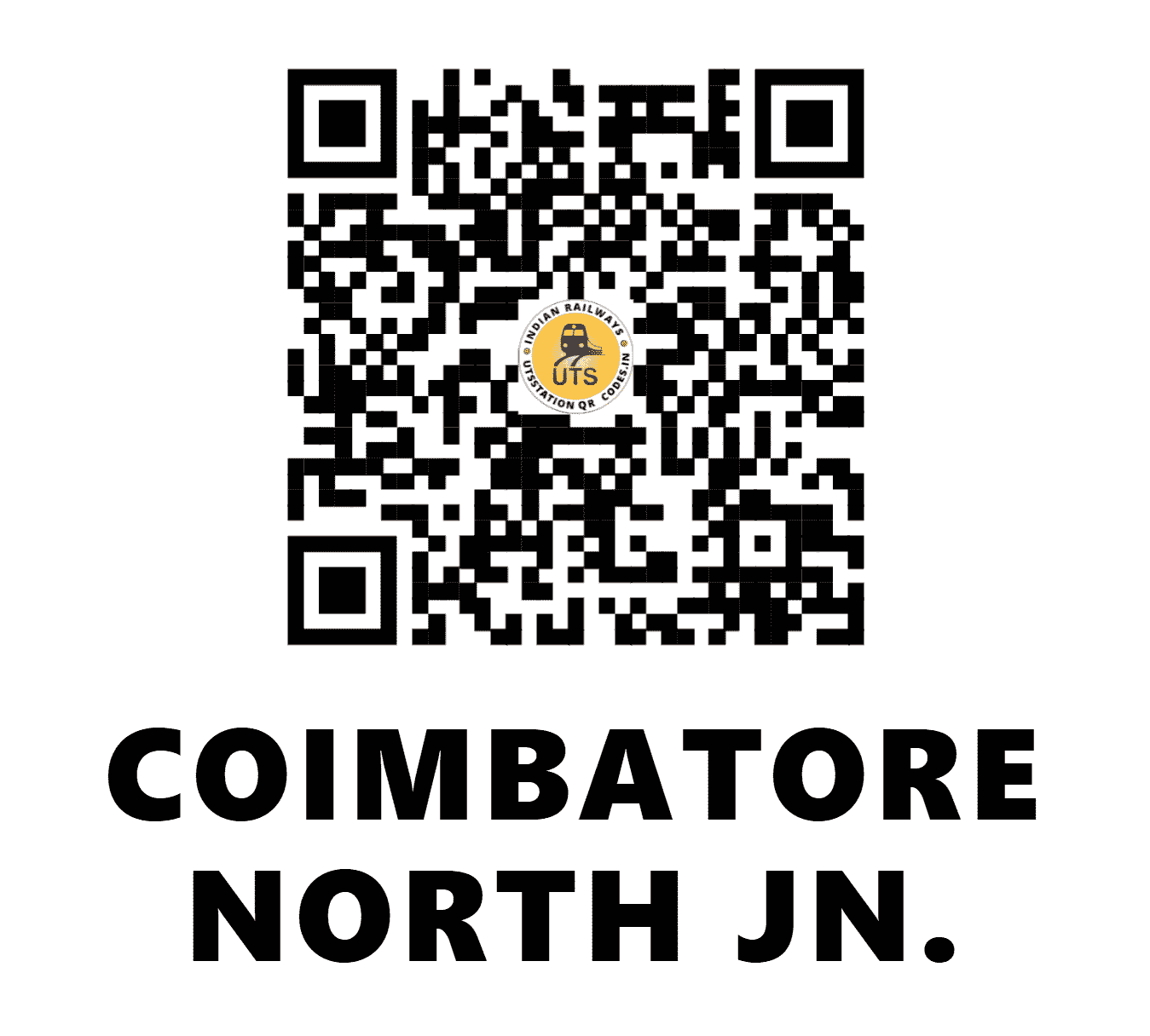 UTS QR Code for COIMBATORE NORTH JN. - CBF (SR - TAMIL NADU)